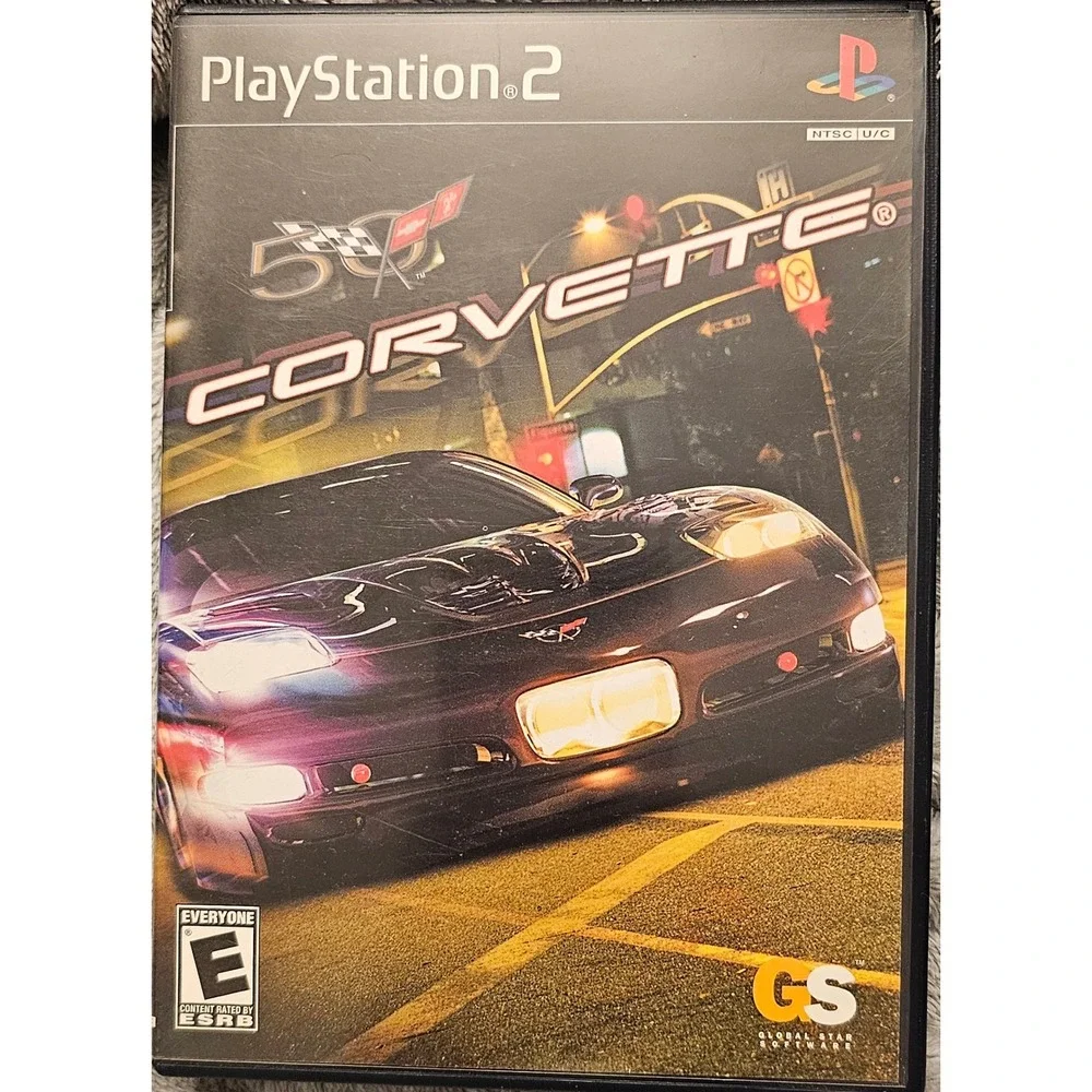 Corvette 50th Anniversary Sony PlayStation 2 PS2 Racing Game NO manuel included